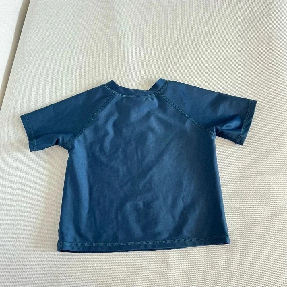 Jumping Beans Navy Blue Rashguard Top Size 18 Months Baby Kids Dinosaur Print - Picture 2 of 4